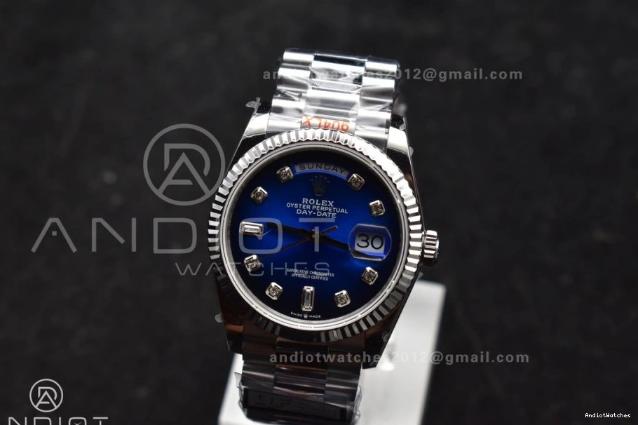 Dial Blue 36 QF Weight) 677 (Gain SS DayDate FlexibleFit Bracelet President Best 904L vr3255 Steel Edition V5 on Diamond 0318